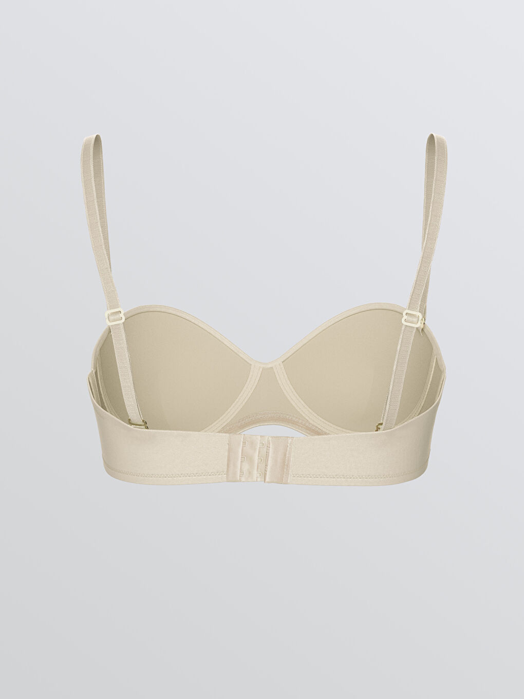 Pembe Balenli Dolgusuz Straplez Sütyen	-1