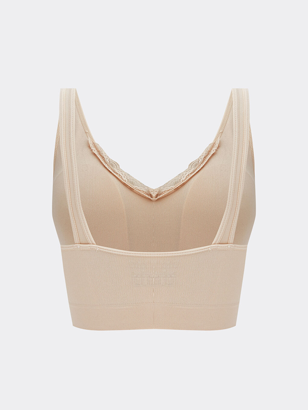 Pembe Balensiz Dolgusuz Düz Sporcu Sütyeni-1