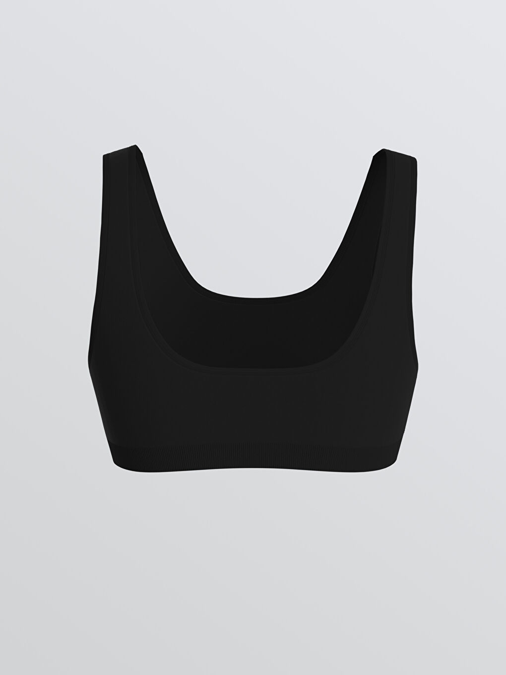 Беспроводной Без наполнителя Однотонный Спортивный бюстгальтер-1