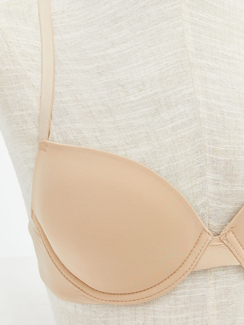 Siyah Balenli Dolgusuz Düz Tişört Sütyen 2'li-2