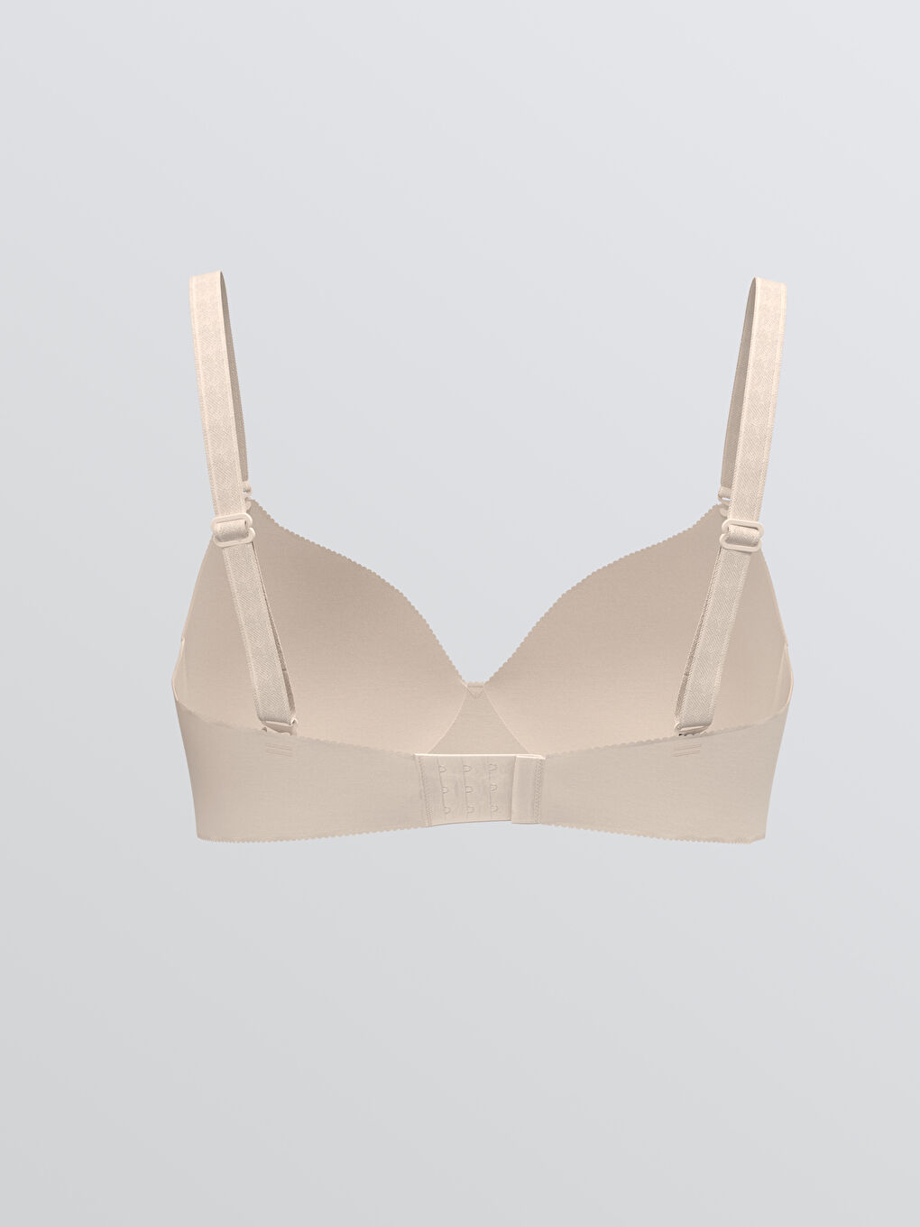 Pembe Balensiz Yarım Dolgulu Düz Tişört Sütyen-1