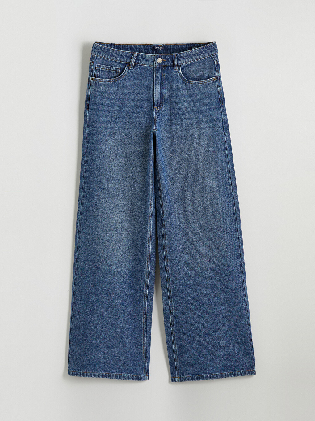 İndigo Baggy Fit Kadın Jean Pantolon-4
