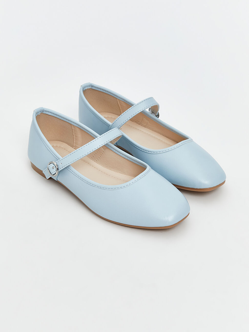 Faux Leather Women's Ballet Flats