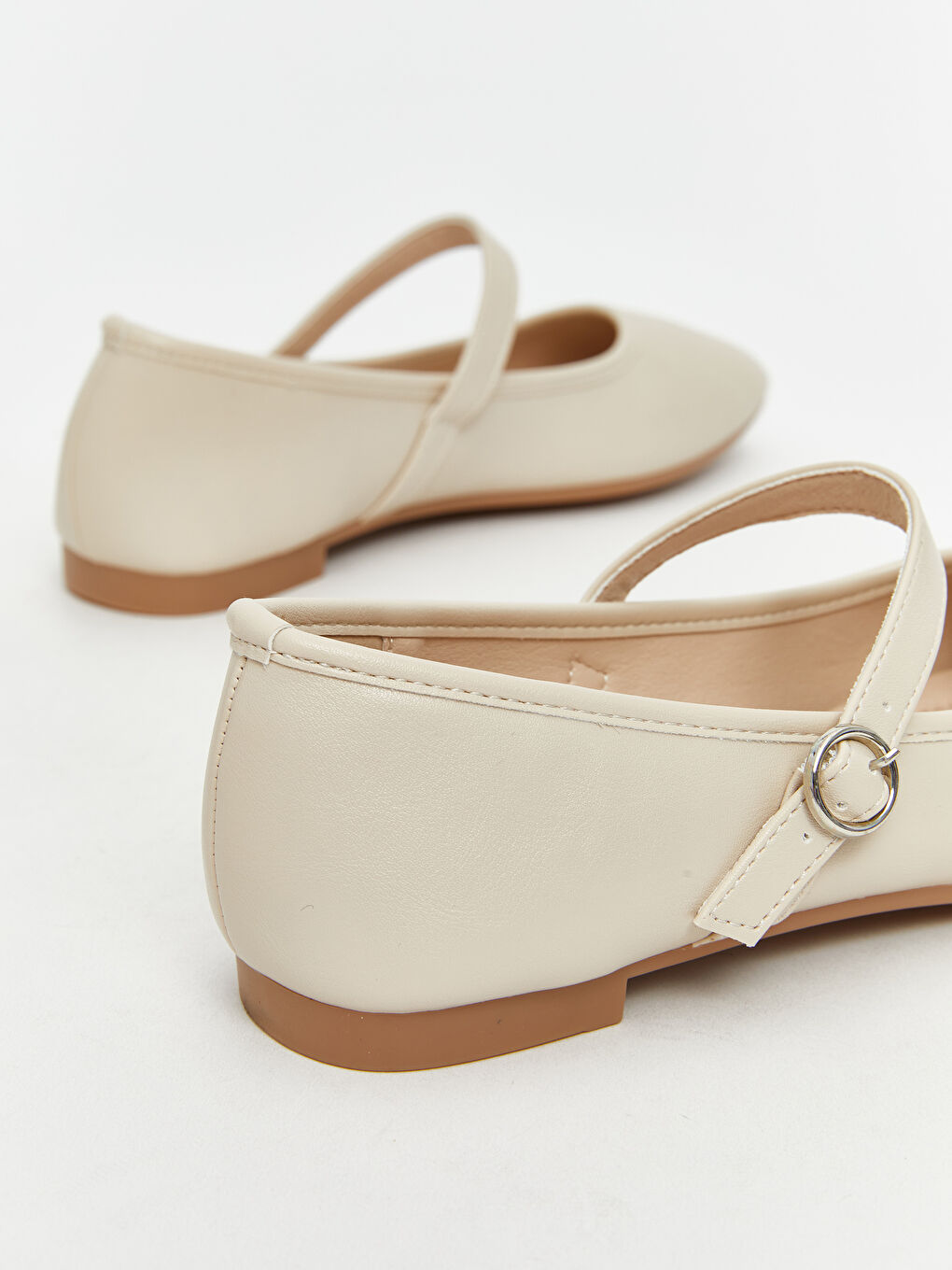 Faux Leather Women's Ballet Flats-4