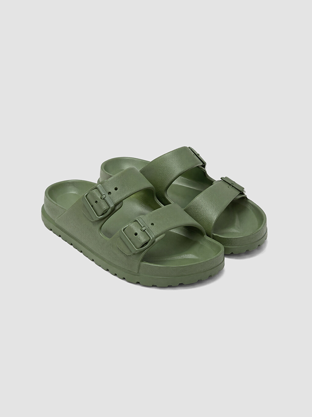 Man Khaki Sliders