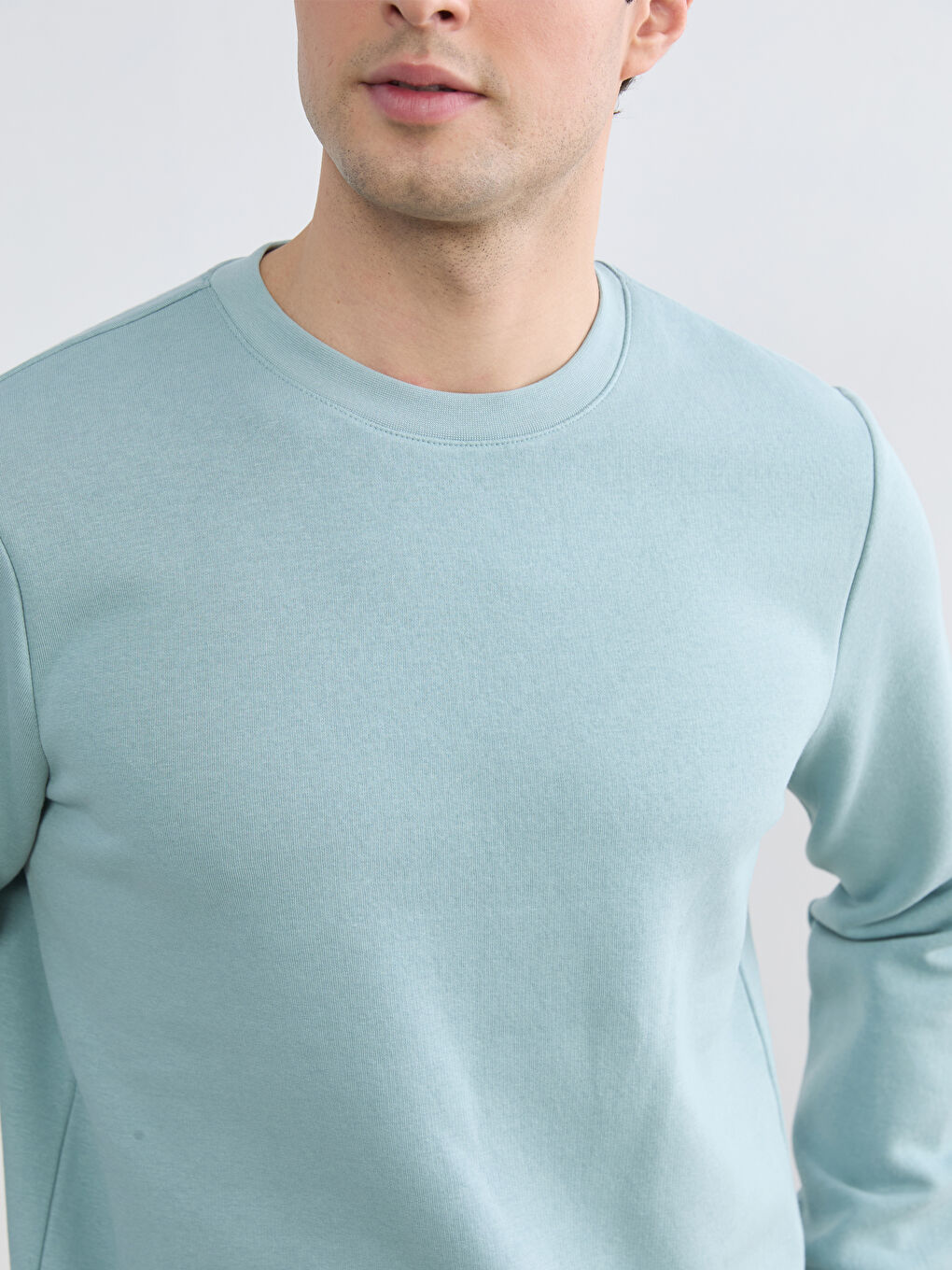 Men's Crew Neck Heavy Sweatshirt-5