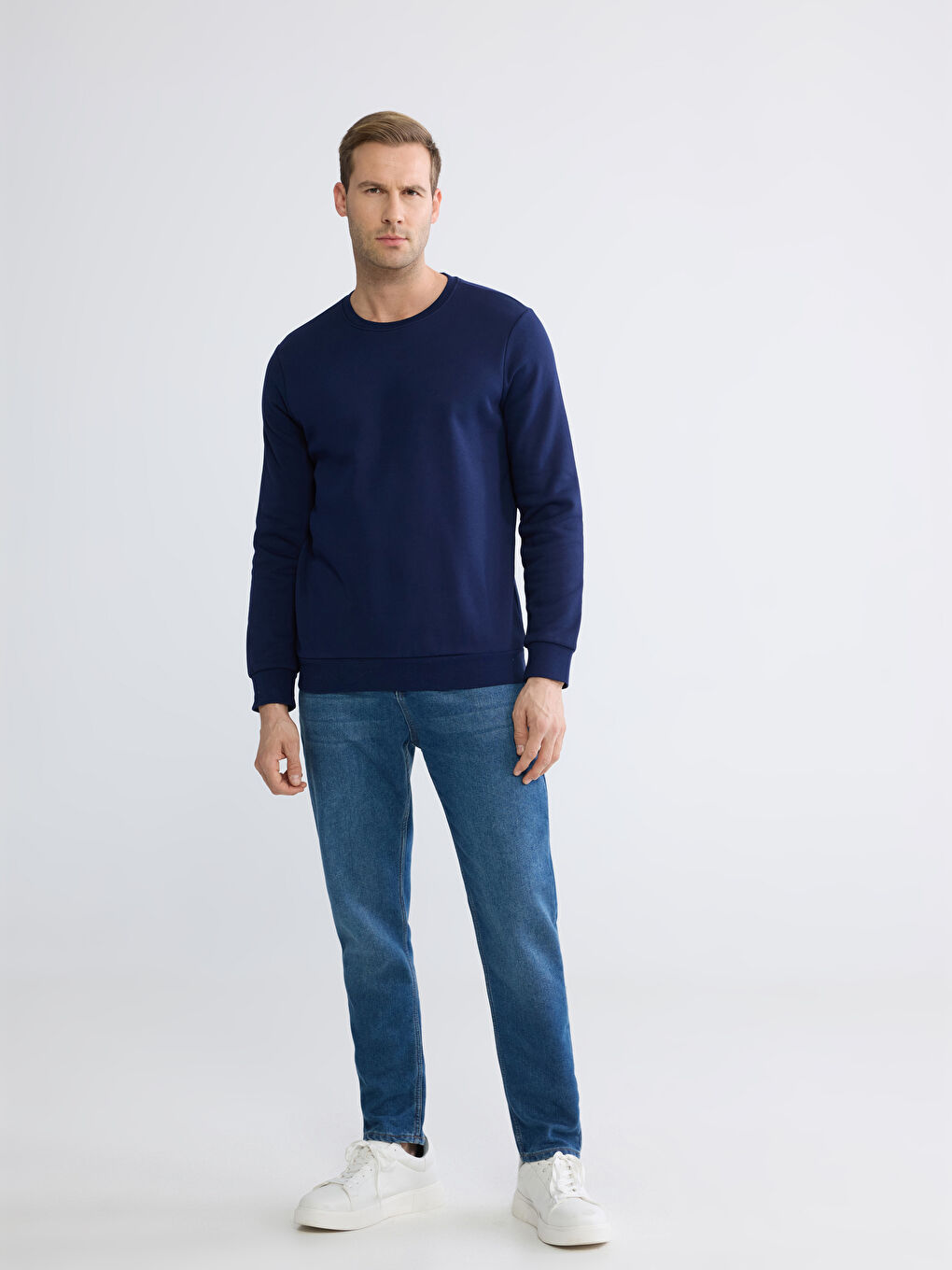 Men's Crew Neck Heavy Sweatshirt-1