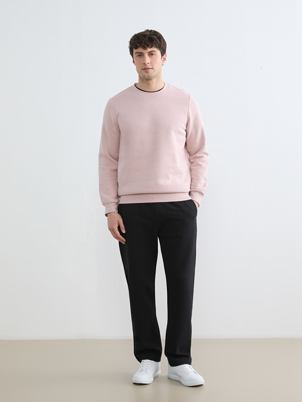 Мъж Розово Суитчър-1