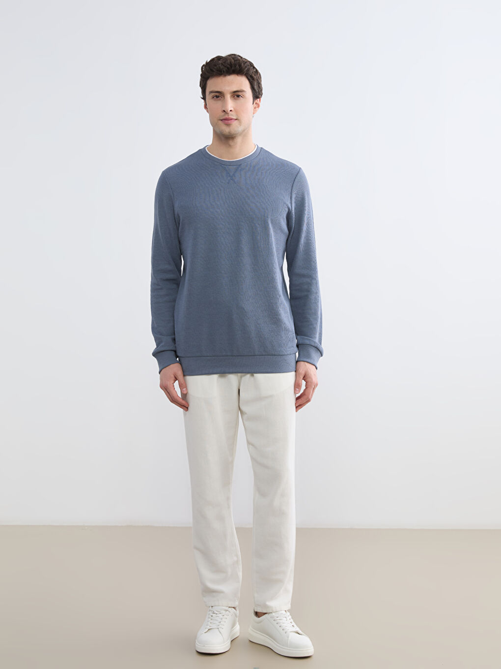 Crew Neck Men's Sweatshirt-1