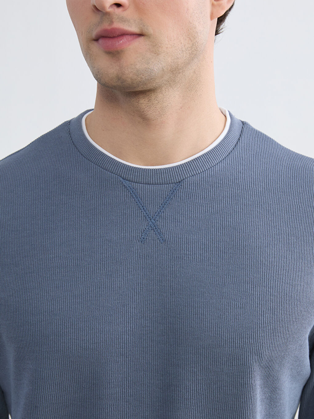 Crew Neck Men's Sweatshirt-2