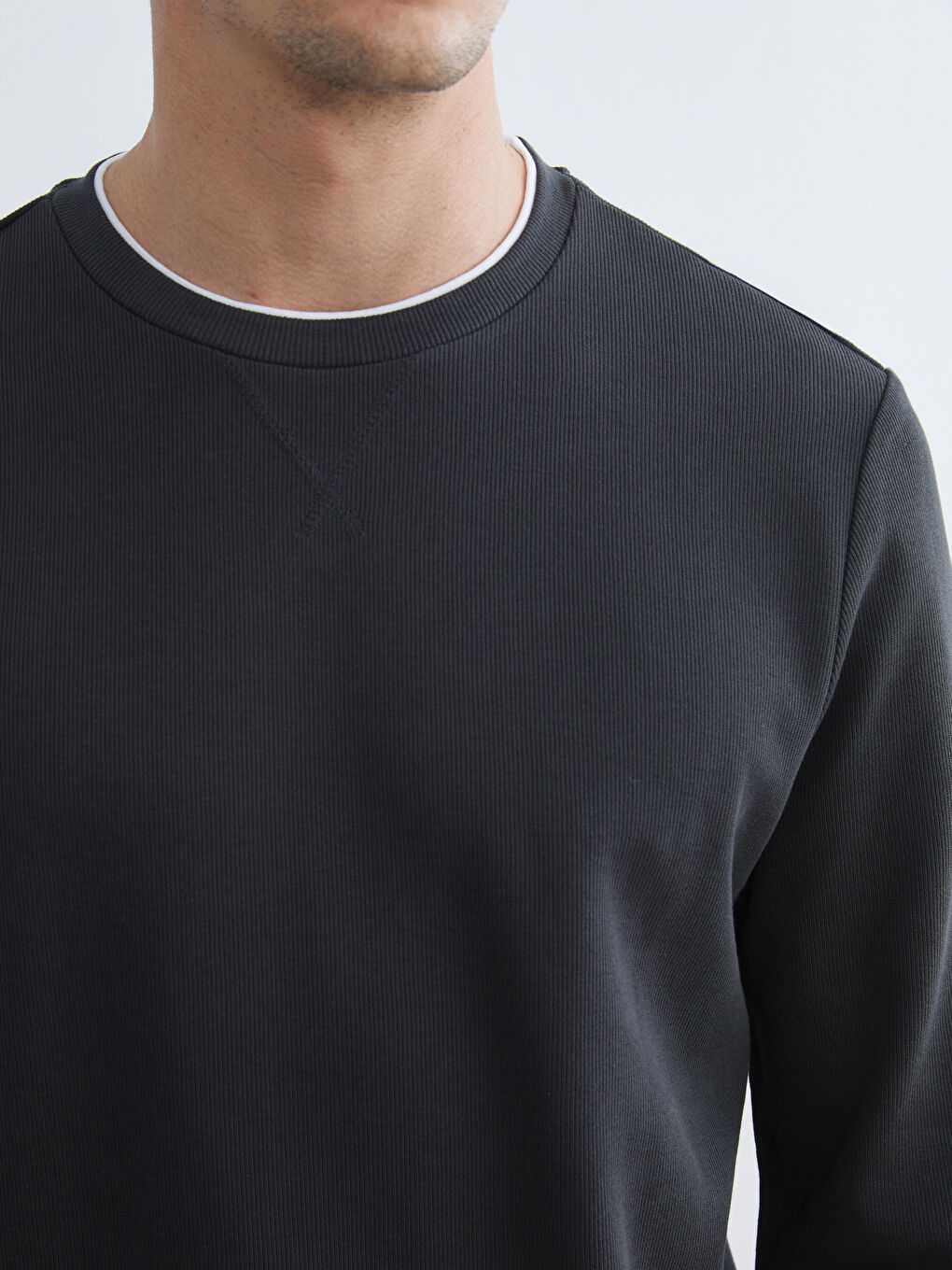 Crew Neck Men's Sweatshirt-2