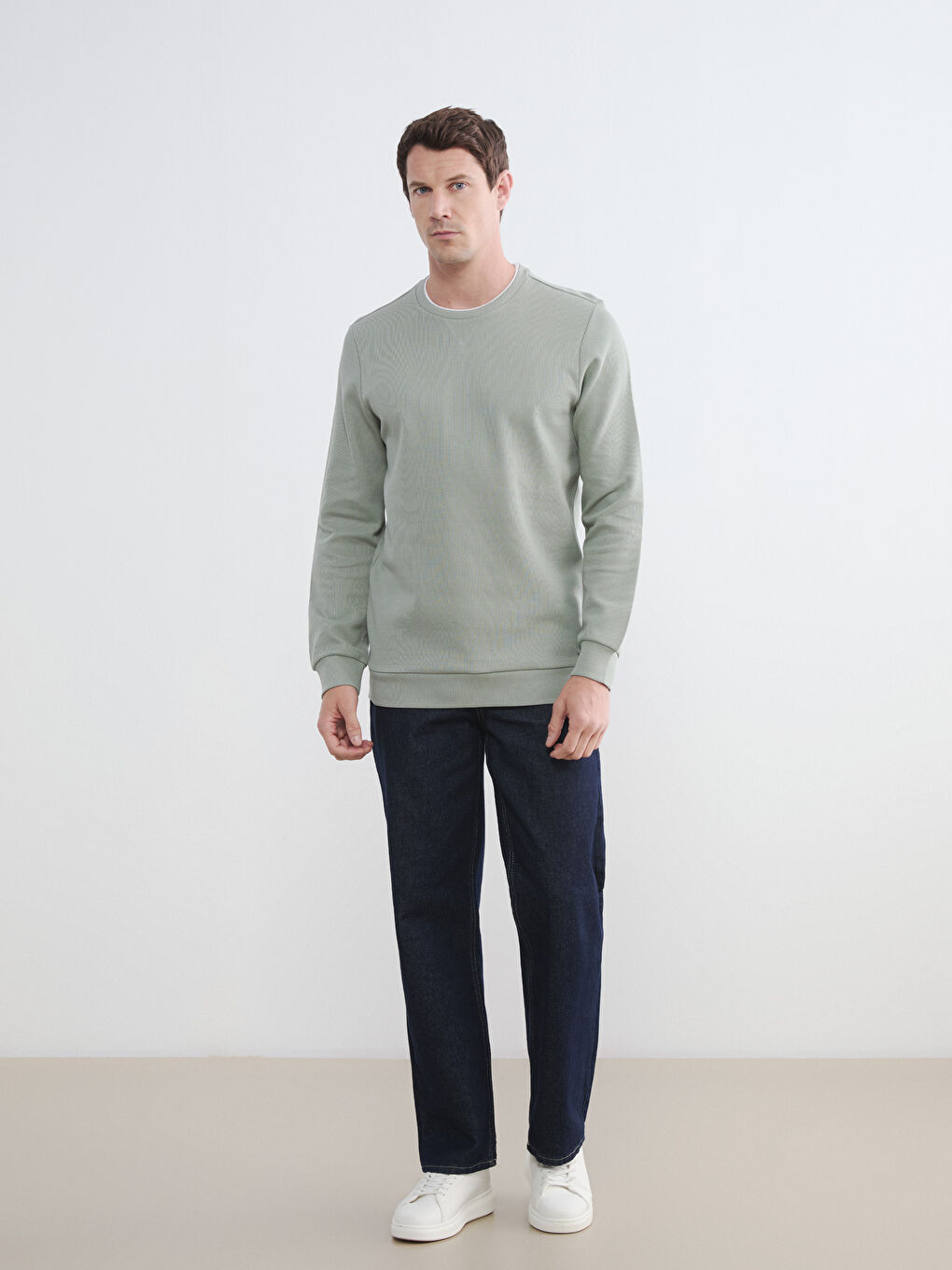 Crew Neck Men's Sweatshirt-1