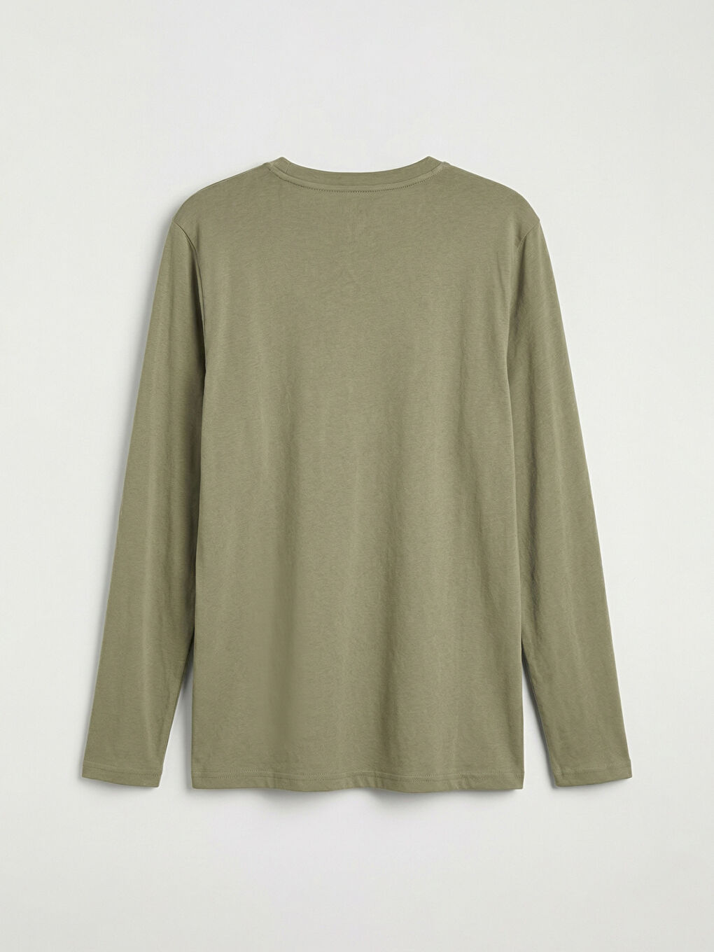 Мъжка тениска с кръгло деколте и дълъг ръкав-5