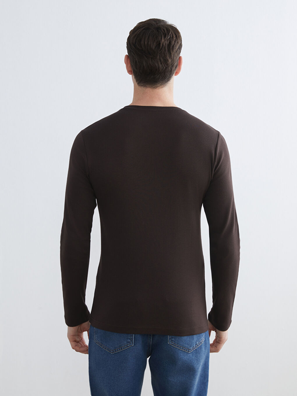 Crew Neck Long Sleeve Men's T-Shirt-3