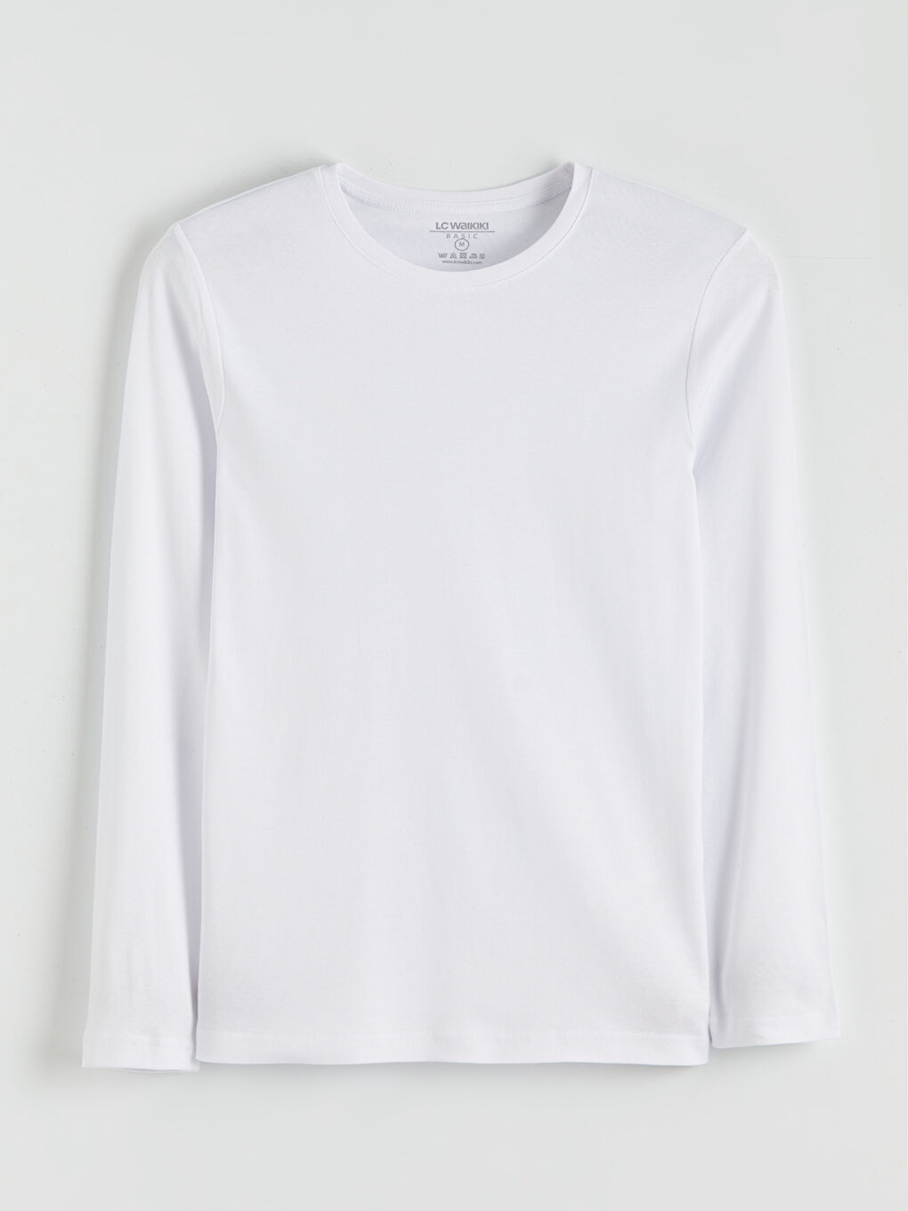 Rundhalsausschnitt Langarm T-Shirt für Herren-4