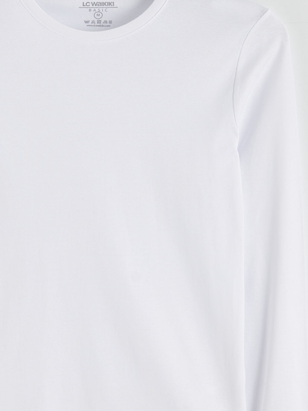 Rundhalsausschnitt Langarm T-Shirt für Herren-5