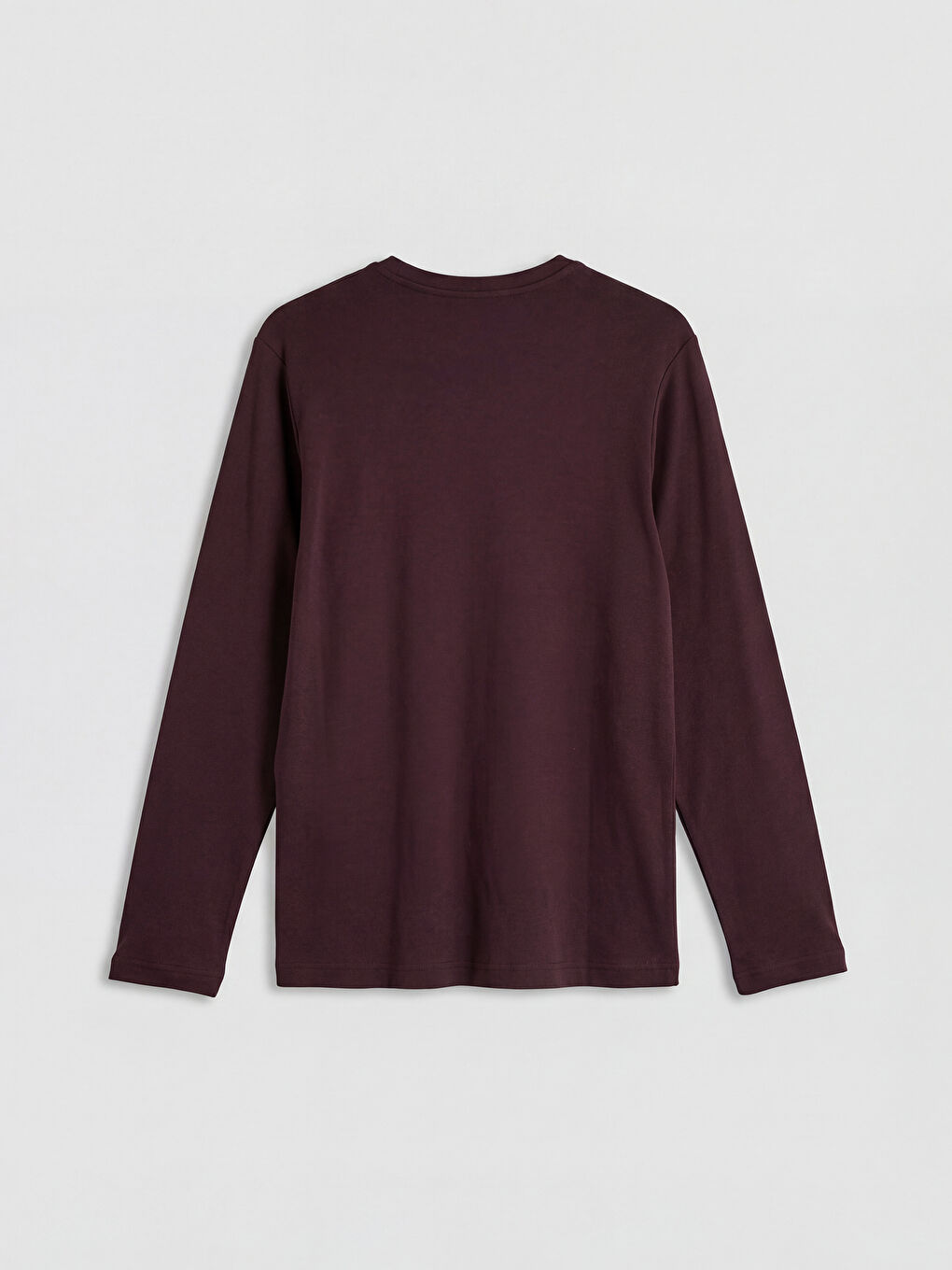 Mürdüm Bisiklet Yaka Uzun Kollu Erkek Tişört-1