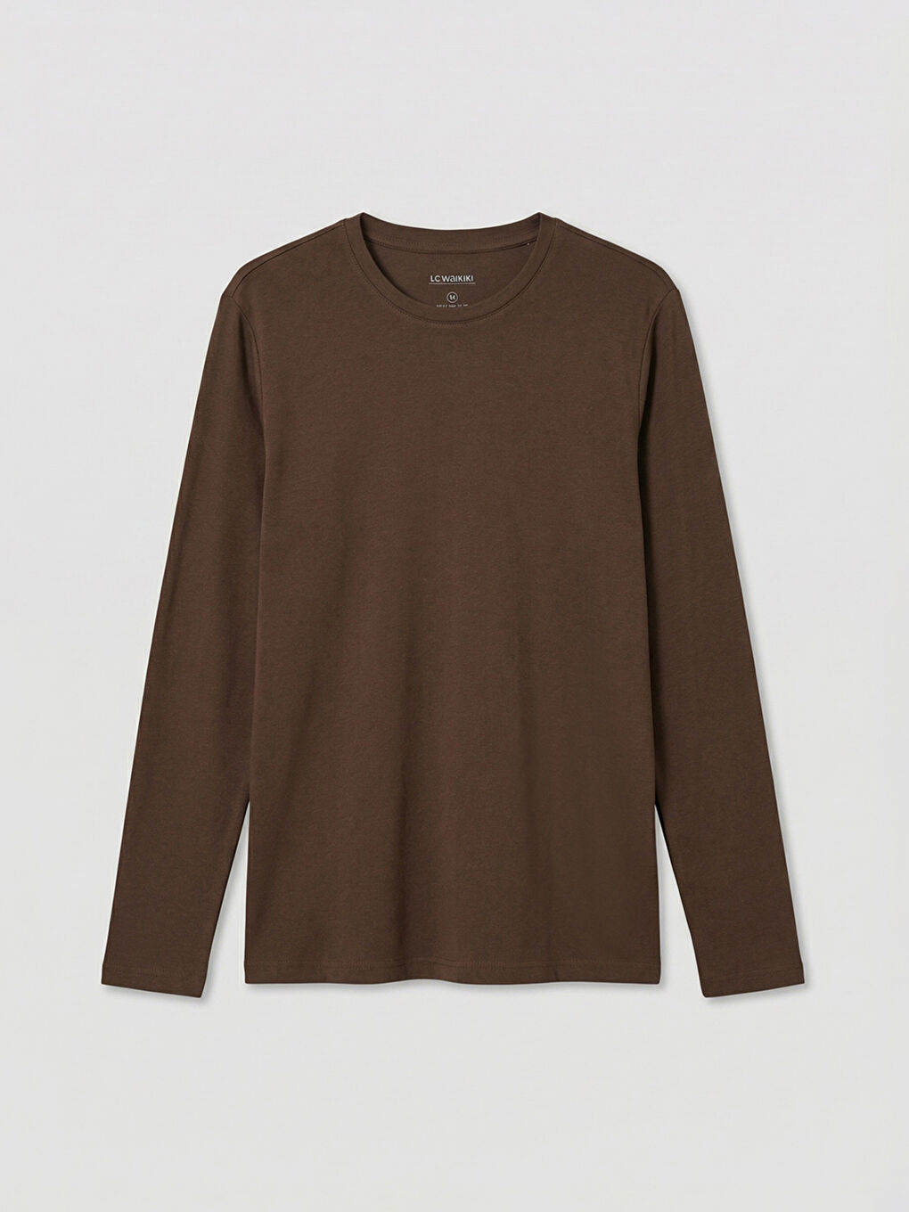 Мъжка тениска с кръгло деколте и дълъг ръкав-4