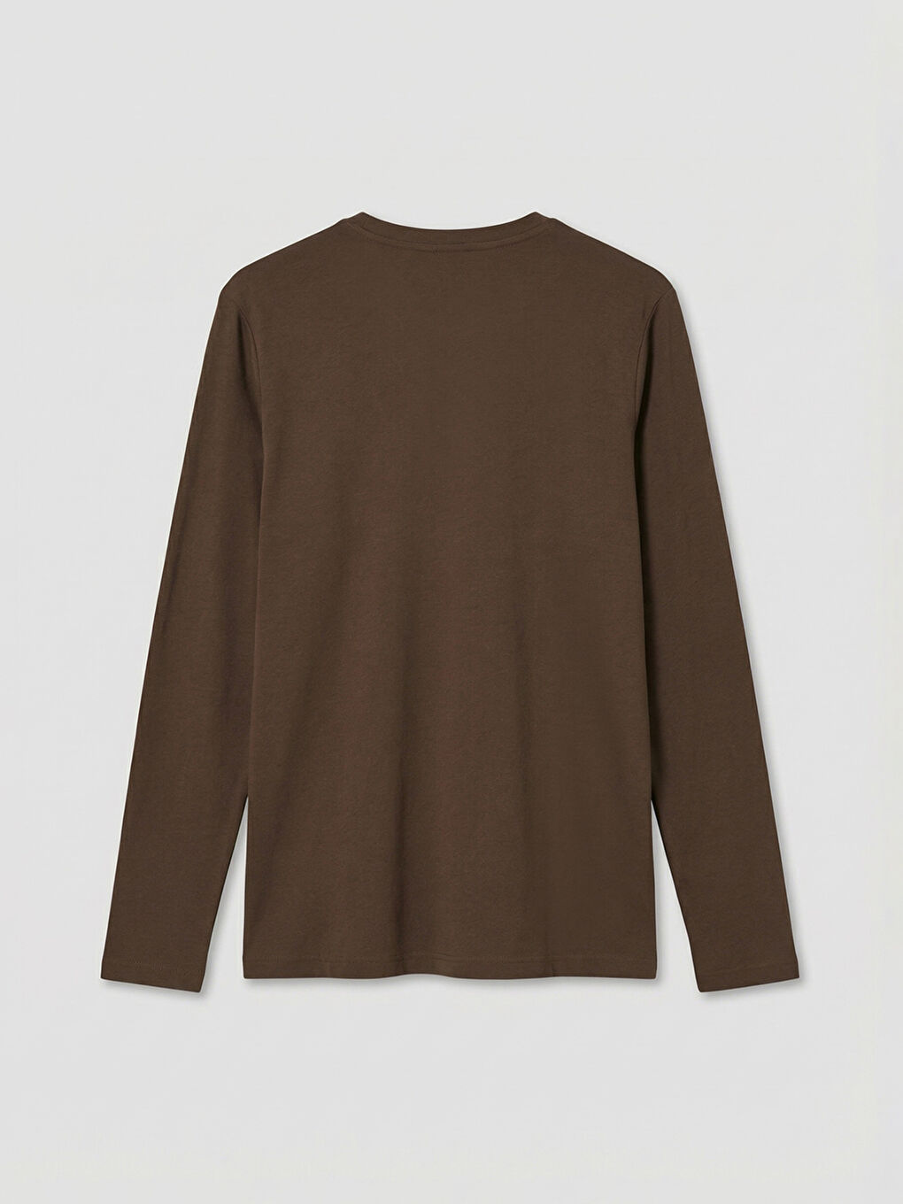 Мъжка тениска с кръгло деколте и дълъг ръкав-5