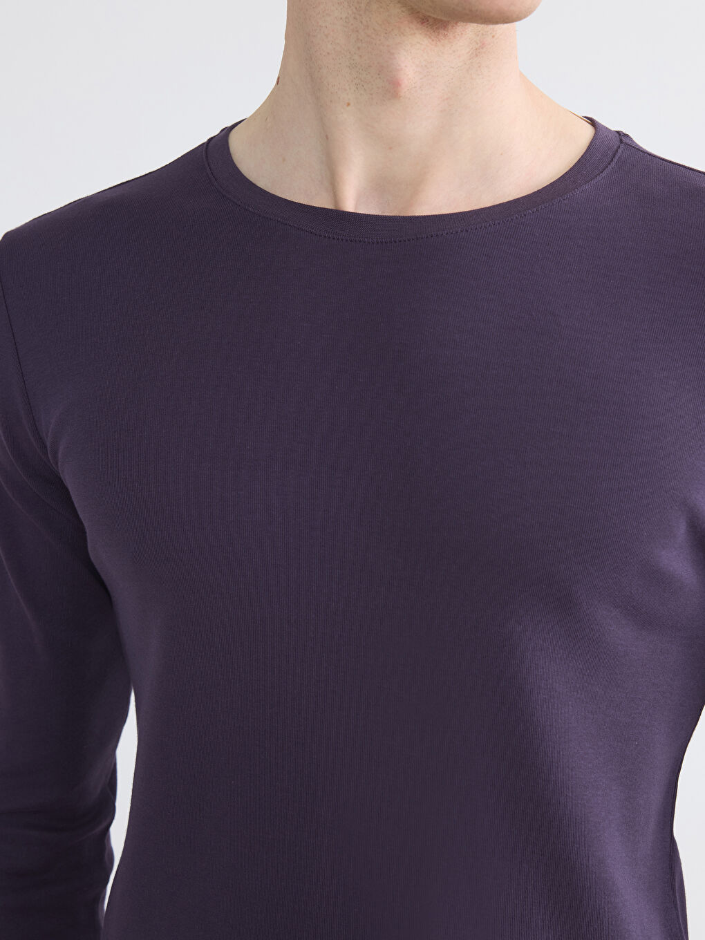 Tricou cu guler rotund pentru bărbați-2