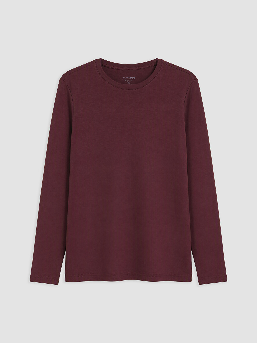 Crew Neck Long Sleeve Men's T-shirt-5