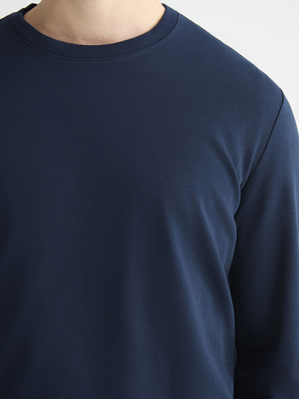 Crew Neck Long Sleeve Men's T-Shirt-2