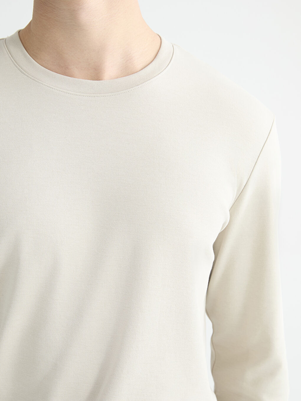 Crew Neck Long Sleeve Men's T-Shirt-2