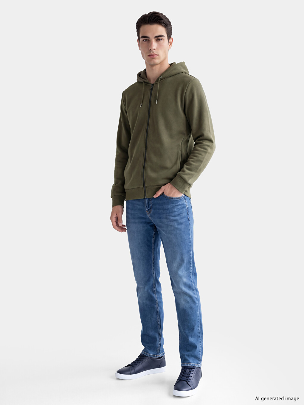 Men's Zip-up Sweatshirt-1