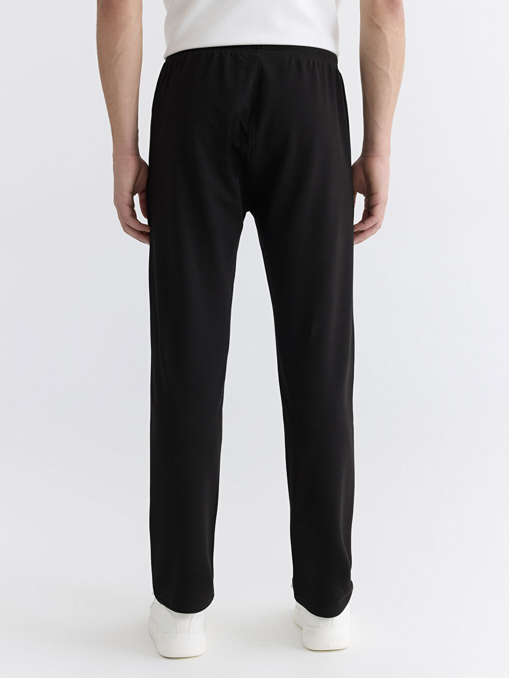 Siyah Standart Kalıp Erkek Eşofman Altı-3