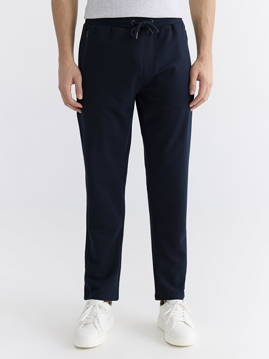 Lacivert Standart Kalıp Erkek Eşofman Altı-1