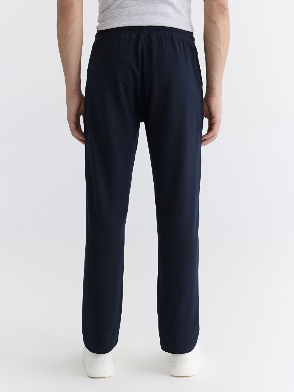 Lacivert Standart Kalıp Erkek Eşofman Altı-3