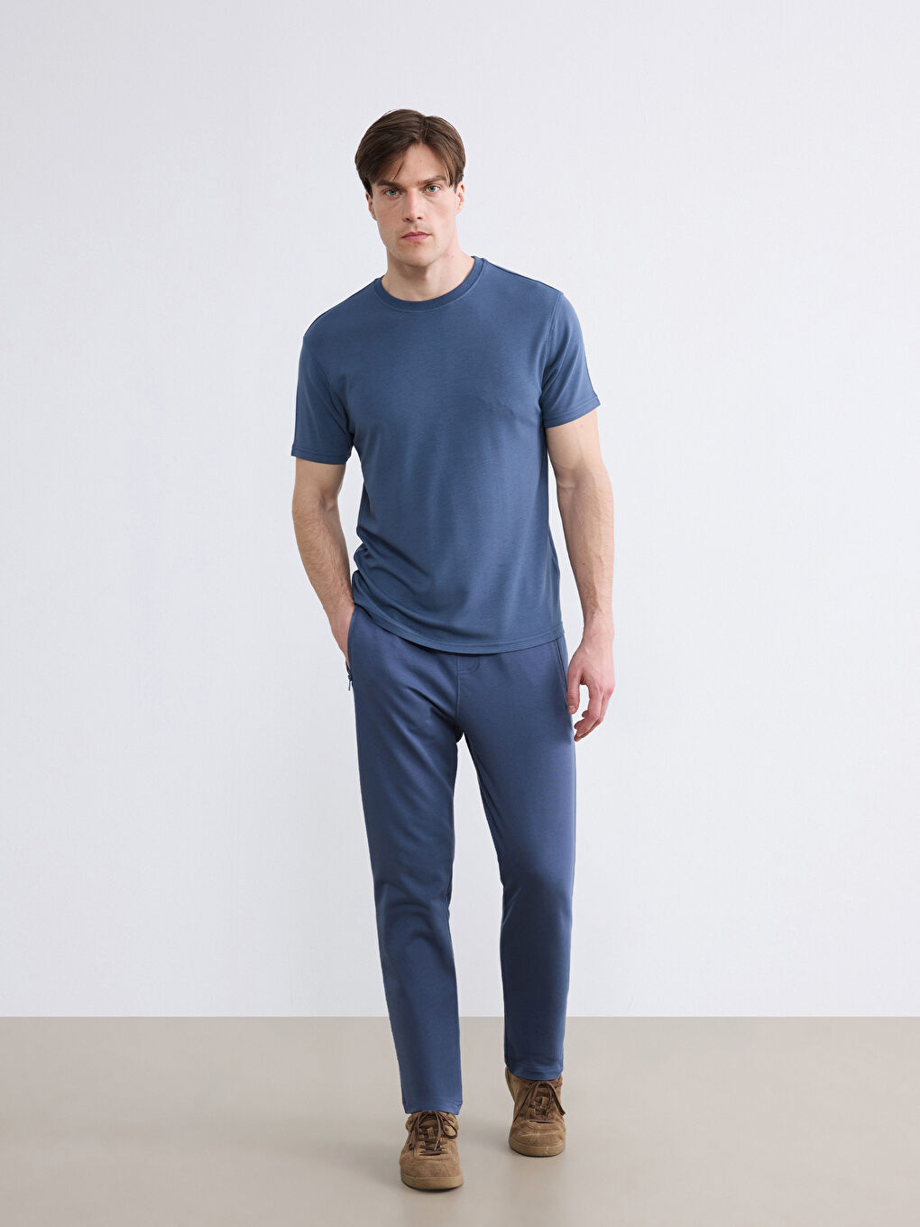 İndigo Standart Kalıp Erkek Eşofman Altı