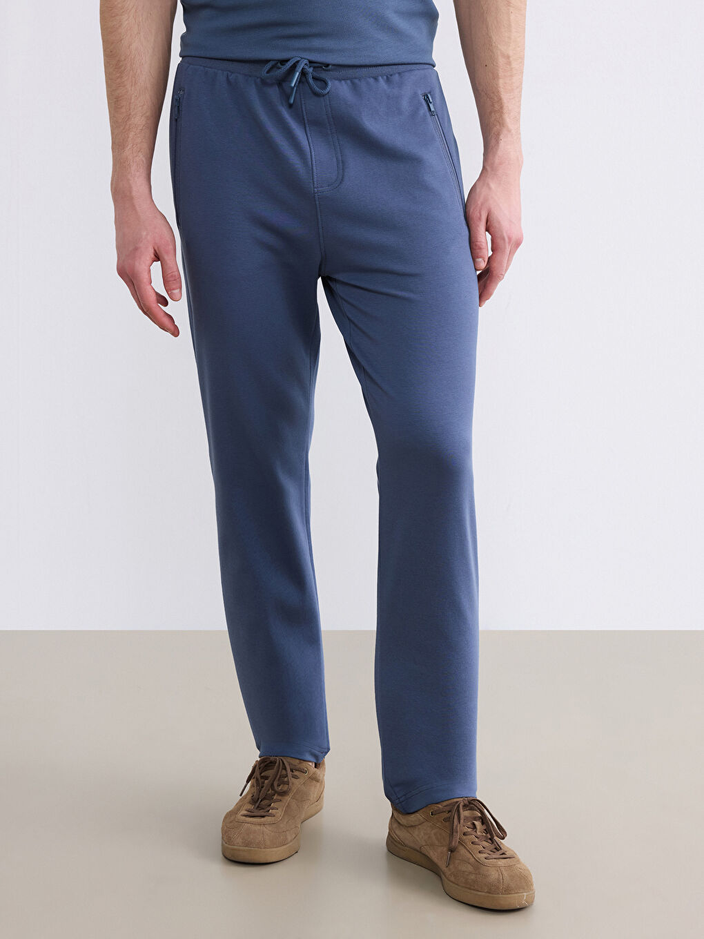 İndigo Standart Kalıp Erkek Eşofman Altı-1