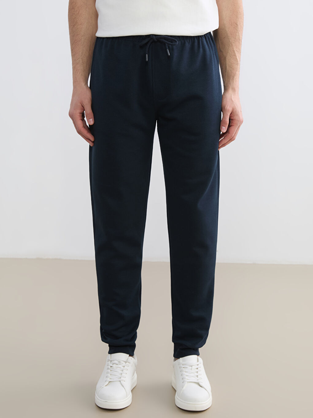 Lacivert Standart Kalıp Erkek Jogger Eşofman Altı-1