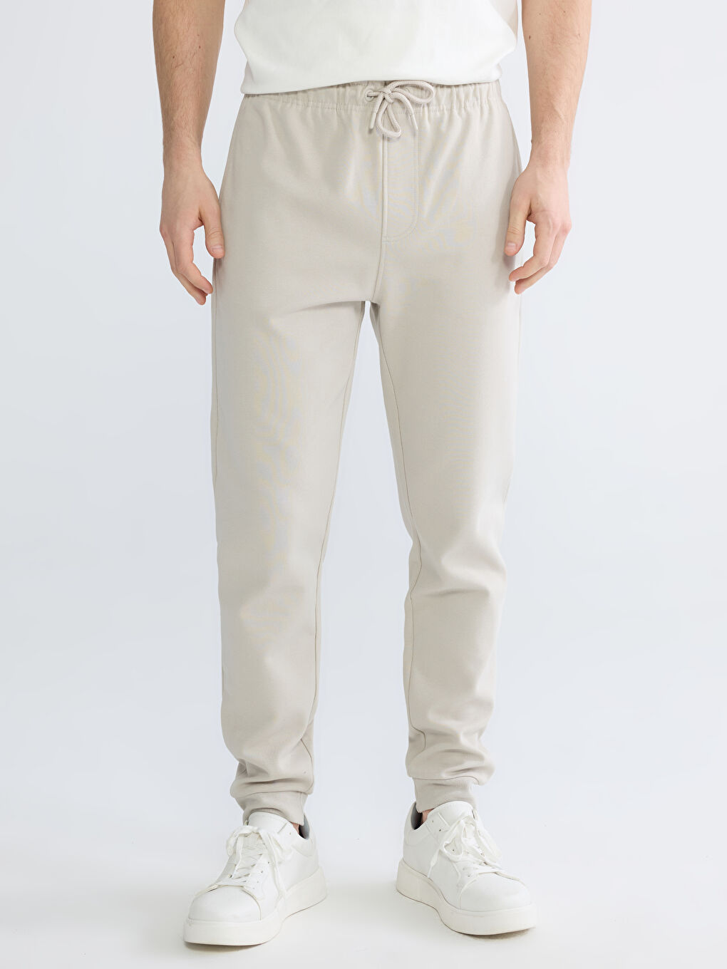 Man BEIGE Jogger Sweatpants-1