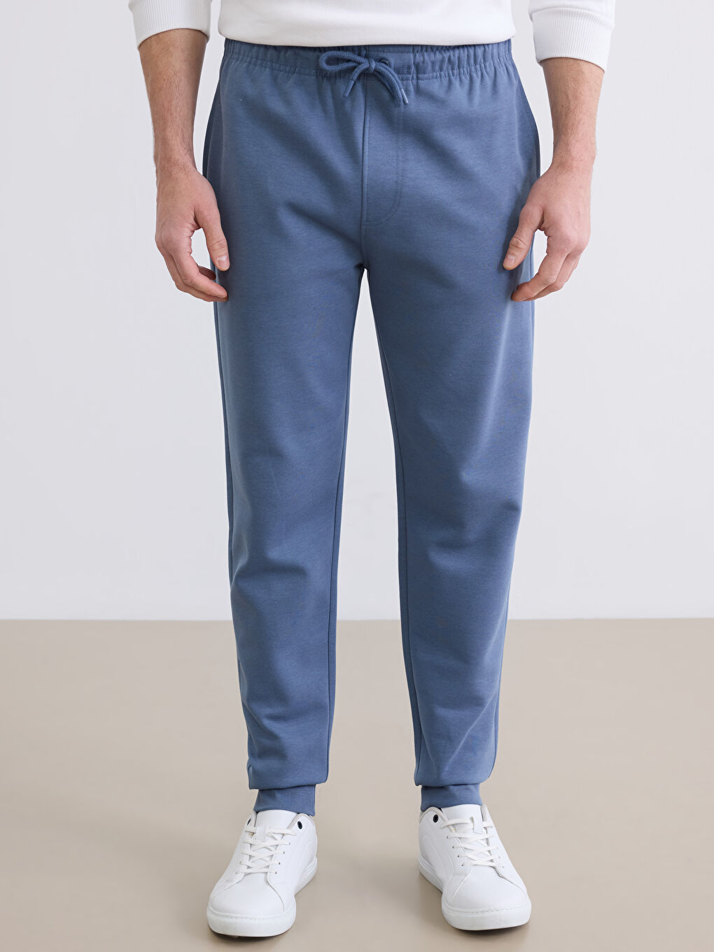 İndigo Standart Kalıp Erkek Jogger Eşofman Altı-1