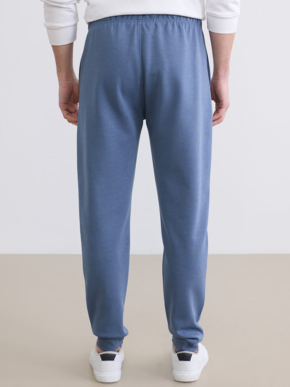 İndigo Standart Kalıp Erkek Jogger Eşofman Altı-3