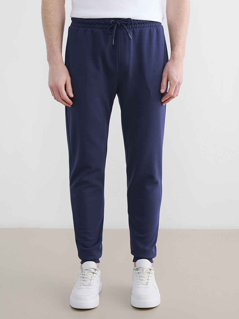 Lacivert Standart Kalıp Erkek Jogger Eşofman Altı-1