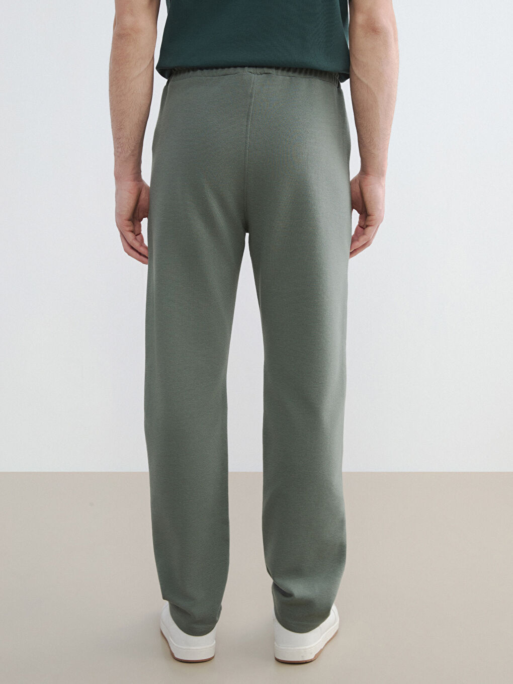 Yeşil Standart Kalıp Erkek Eşofman Altı-3