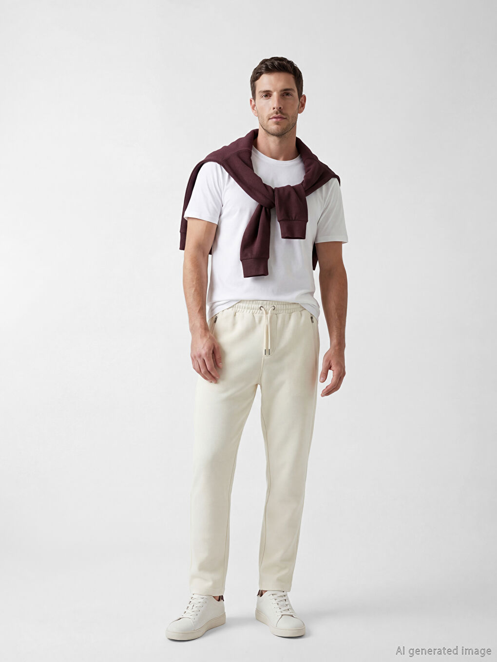 Bej Regular Fit Erkek Eşofman Altı