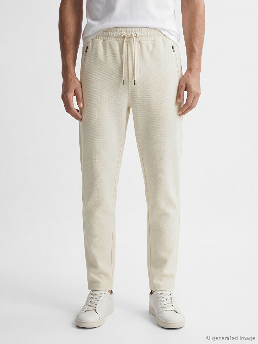 Bej Regular Fit Erkek Eşofman Altı-1