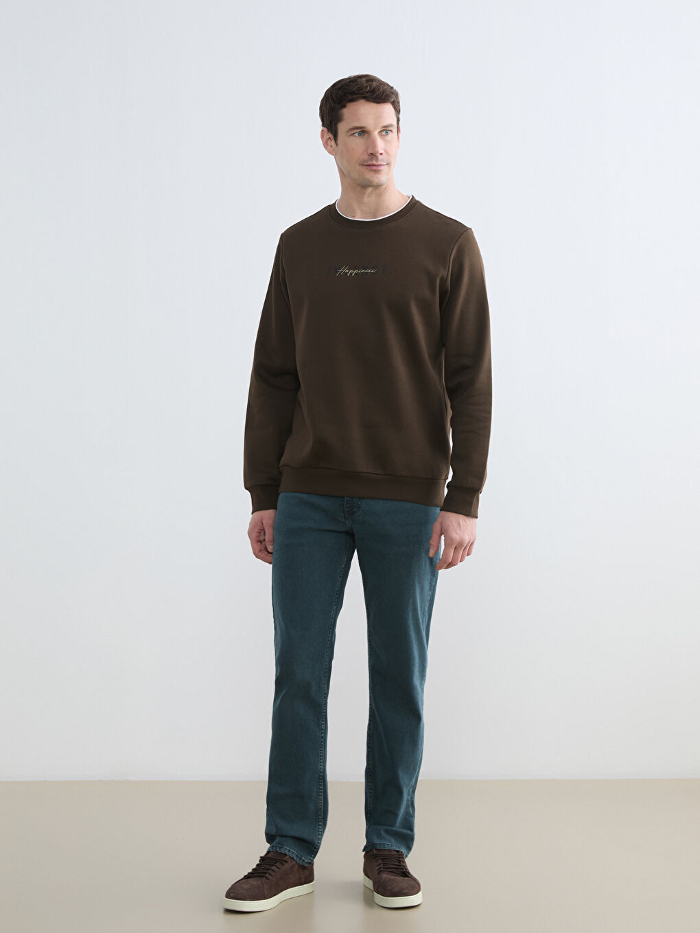 Ерлер қоңыр Свитшот-1