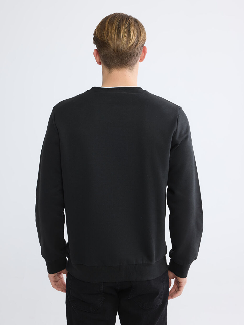 Men's Heavyweight Crew Neck Printed Sweatshirt-3