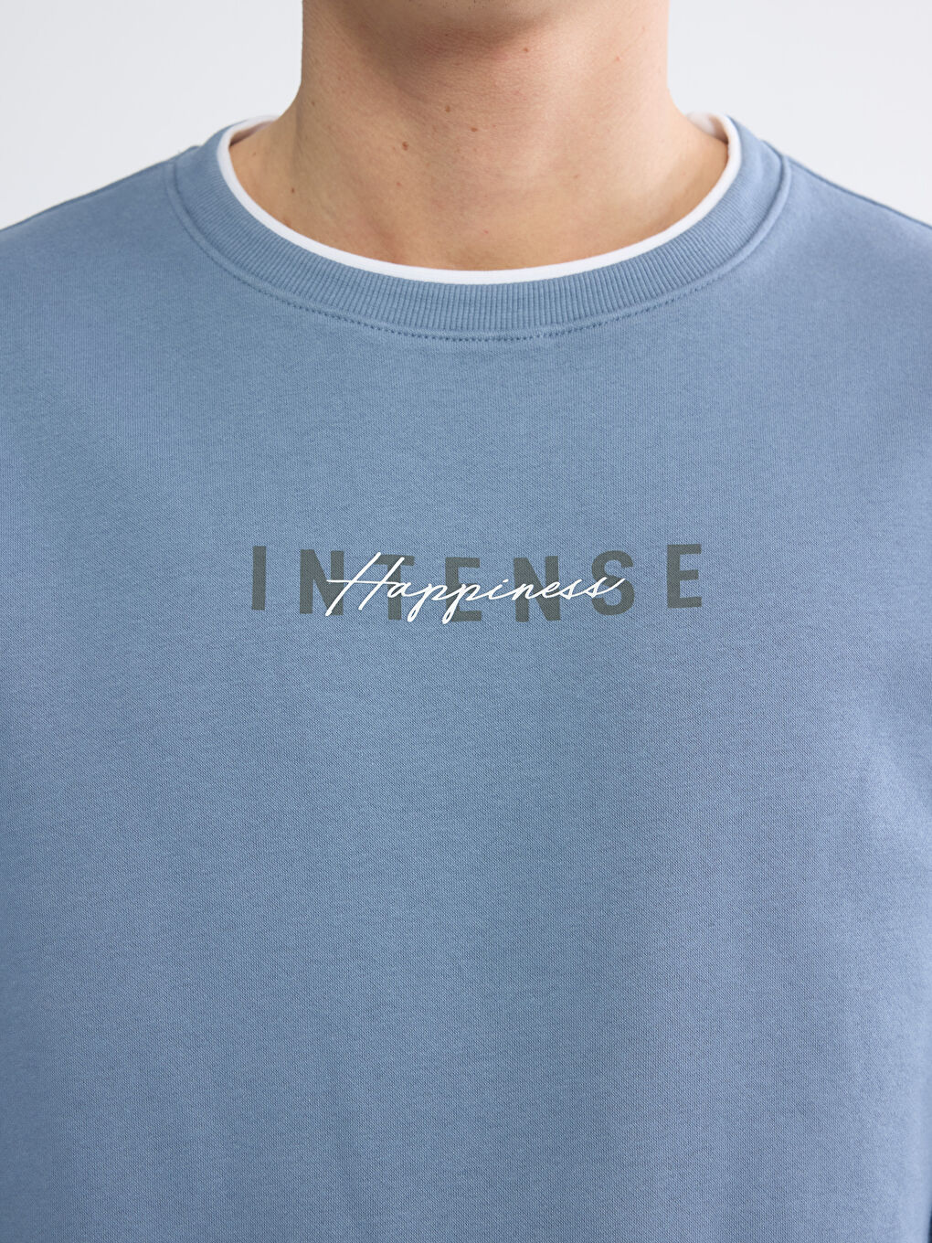 Men's Printed, Brushed-Back Fleece Sweatshirt-2