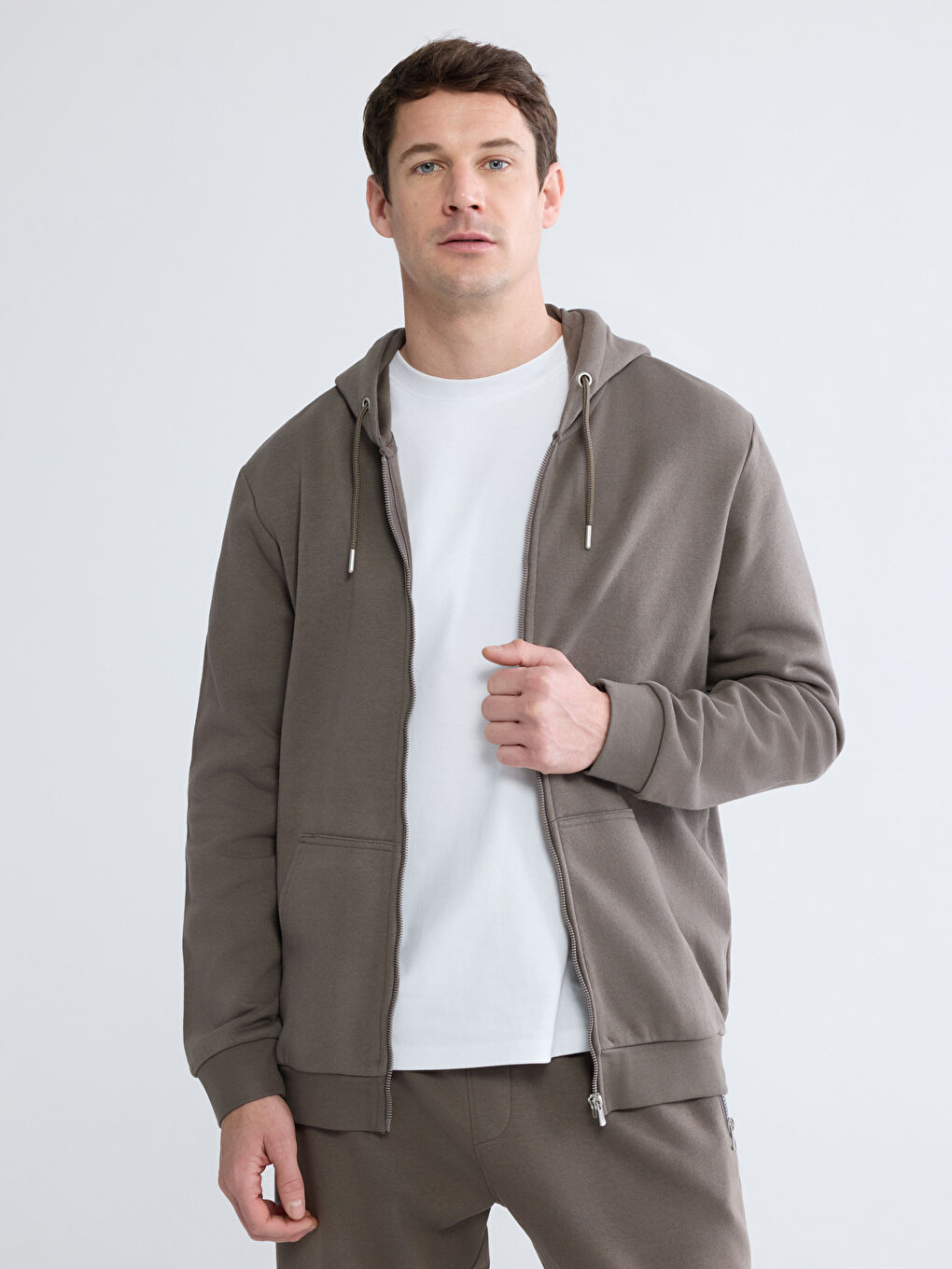 Men's Hooded Zip-Up Sweatshirt