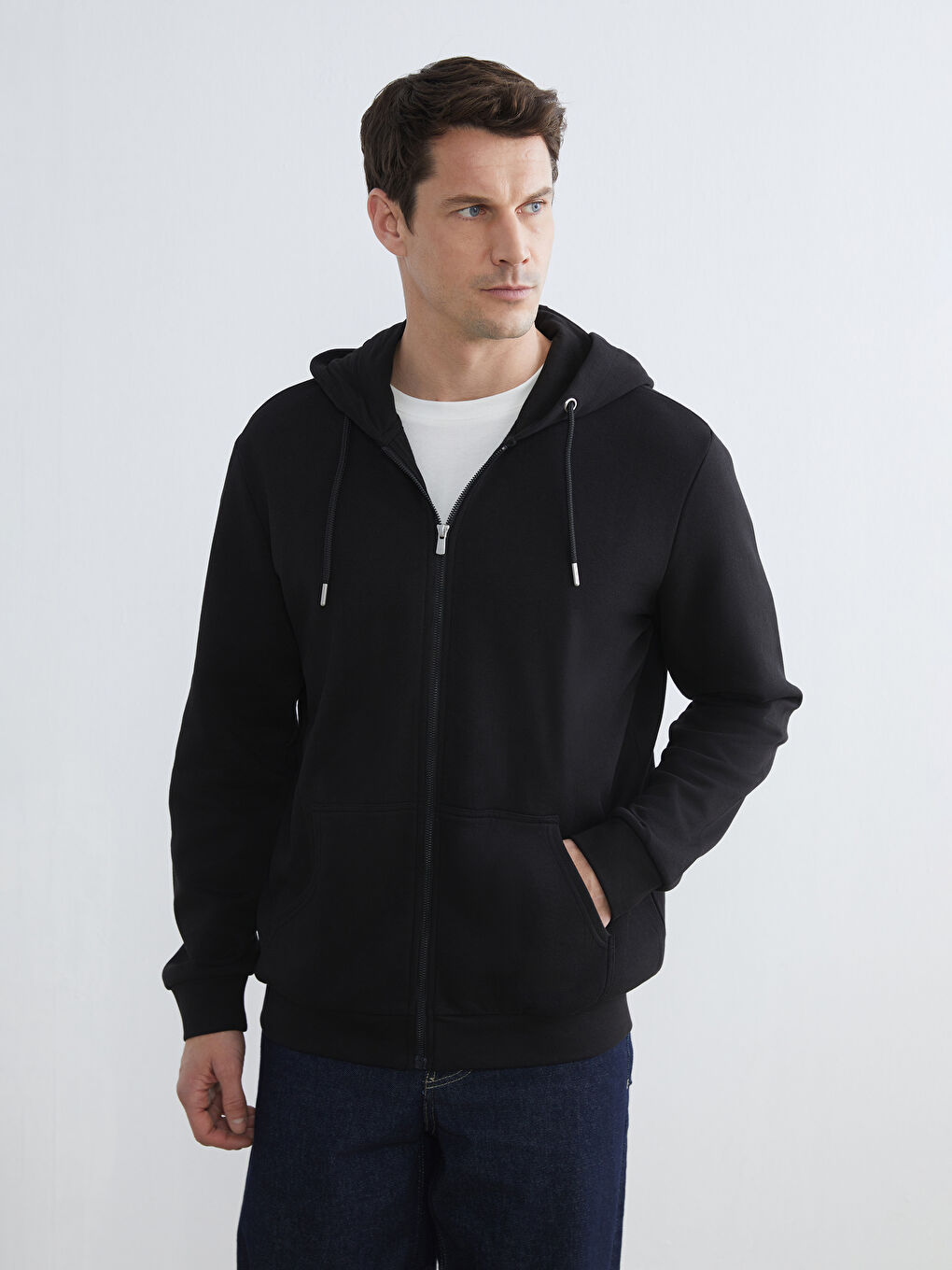 Men's Hooded Zip-Up Sweatshirt