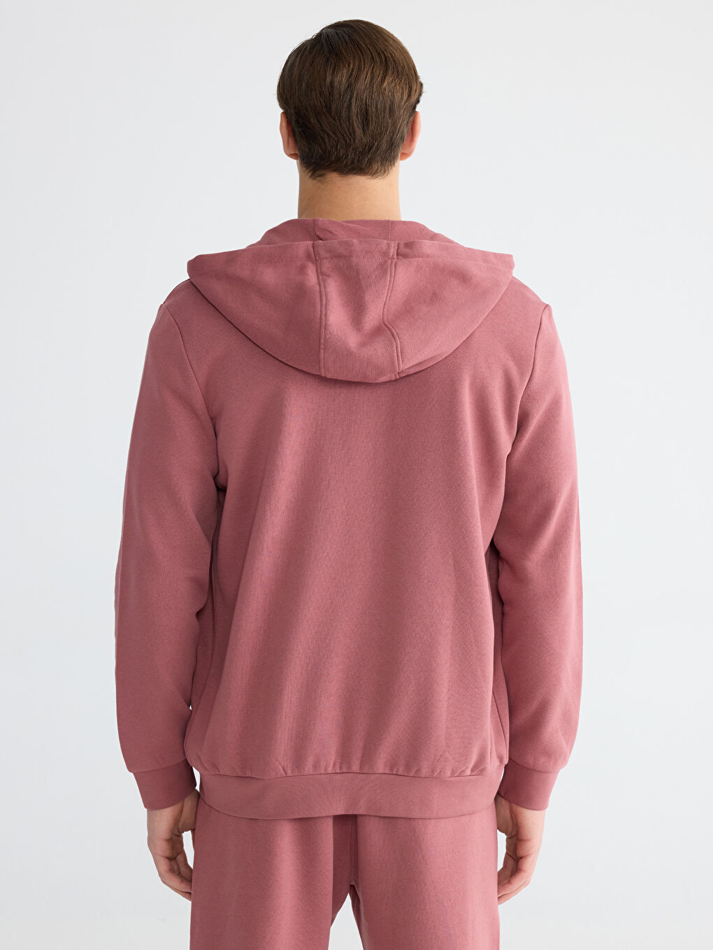 Мужская толстовка на молнии с капюшоном-3