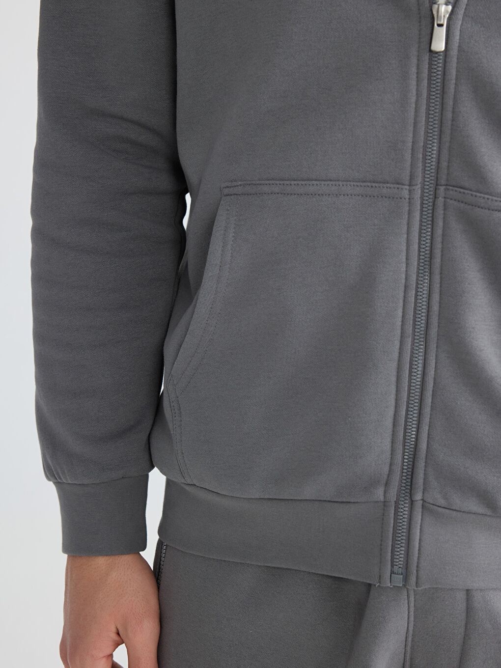 Мужская толстовка на молнии с капюшоном-2