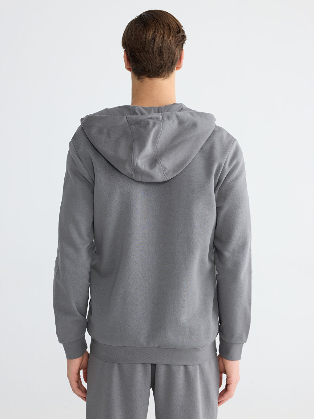 Мужская толстовка на молнии с капюшоном-3