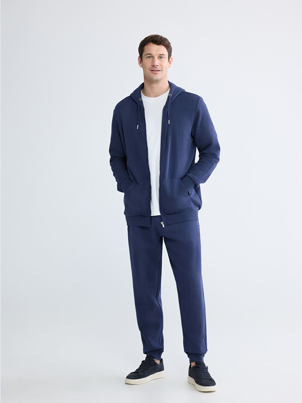 Men's Hooded Zip-Up Sweatshirt-1